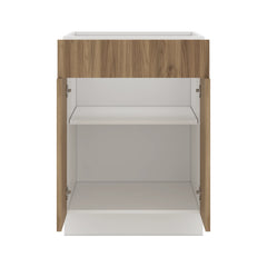 Modernform Cabinet Walnut 24" W X 34 1/2" H X 24" D Double Door Base Cabinet