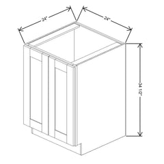 Fabuwood Allure Onyx Cabernet Red 24" W X 34 1/2" H X 24" D Full Height Double Door Base Cabinet