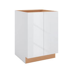 Modernform Cabinet Gloss White 24" W X 34 1/2" H X 24" D Full Height Double Door Base Cabinet