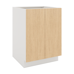 Modernform Cabinet Natural Oak 24" W X 34 1/2" H X 24" D Full Height Double Door Base Cabinet