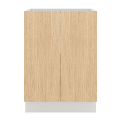 Modernform Cabinet Natural Oak 24" W X 34 1/2" H X 24" D Full Height Double Door Base Cabinet
