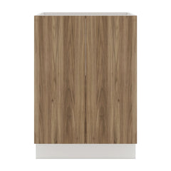 Modernform Cabinet Walnut 24" W X 34 1/2" H X 24" D Full Height Double Door Base Cabinet