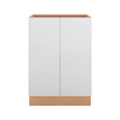 Modernform Cabinet Matte White 24" W X 34 1/2" H X 24" D Full Height Double Door Base Cabinet