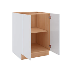 Modernform Cabinet Gloss White 24" W X 34 1/2" H X 24" D Full Height Double Door Base Cabinet
