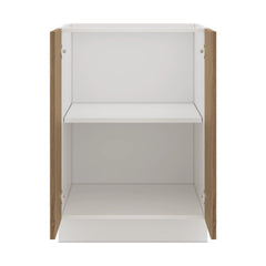 Modernform Cabinet Walnut 24" W X 34 1/2" H X 24" D Full Height Double Door Base Cabinet