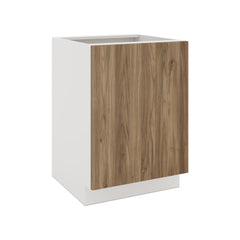 Modernform Cabinet Walnut 24" W X 34 1/2" H X 24" D Full Height Single Door Base Cabinet