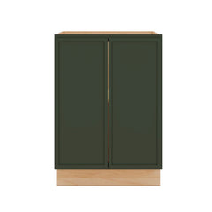 Modernform Cabinet Slim Sage Green 24" W X 34 1/2" H X 24" D Full Height Double Door Base Cabinet
