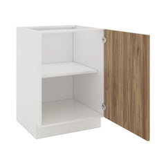 Modernform Cabinet Walnut 24" W X 34 1/2" H X 24" D Full Height Single Door Base Cabinet
