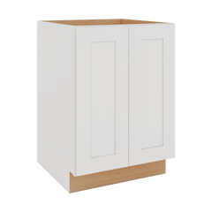 Modernform Cabinet White Shaker 24" W X 34 1/2" H X 24" D Full Height Double Door Base Cabinet