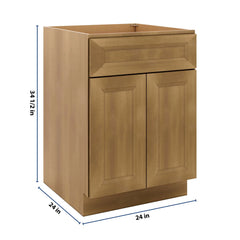 J&K Butterscotch B8 Double Door Standard Base Cab - 24" W