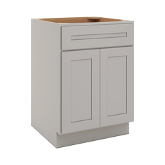 CNC Luxor 5-Piece Misty Grey 24" W 1 Drawer Double Door Base Cabinet