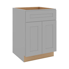J&K Castle Grey S5 Double Door Standard Base Cab - 24" W