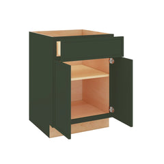 Modernform Cabinet Slim Sage Green 24" W X 34 1/2" H X 24" D Double Door Base Cabinet