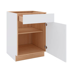 Modernform Cabinet Matte White 24" W X 34 1/2" H X 24" D Single Door Base Cabinet