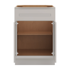 CNC Luxor 5-Piece Misty Grey 24" W 1 Drawer Double Door Base Cabinet