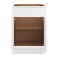 CNC Luxor White 24" W 1 Drawer Double Door Base Cabinet
