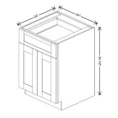 Fabuwood Allure Fusion Timber 24" W X 34 1/2" H X 24" D Double Door Base Cabinet