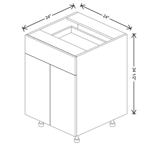 Fabuwood Illume Catalina Como Ash 2 24"W Double Door