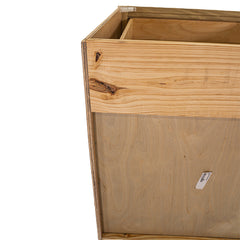 Kitchen Base Cabinet | Unfinished Poplar | Shaker Style | 27"
