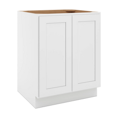 CNC Luxor 5-Piece White 27" W Full Height Double Door Base Cabinet W/ 1 Pullout Shelf
