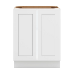 CNC Luxor 5-Piece White 27" W Full Height Double Door Base Cabinet W/ 1 Pullout Shelf