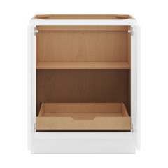 CNC Luxor 5-Piece White 27" W Full Height Double Door Base Cabinet W/ 1 Pullout Shelf