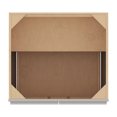 CNC Luxor 5-Piece Misty Grey 27" W Full Height Double Door Base Cabinet W/ 1 Pullout Shelf