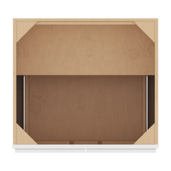CNC Luxor 5-Piece White 27" W Full Height Double Door Base Cabinet W/ 1 Pullout Shelf