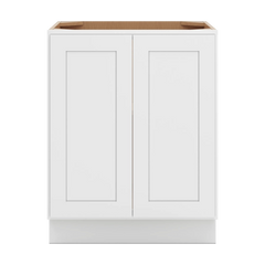 CNC Luxor 5-Piece White 27" W Full Height Double Door Base Cabinet