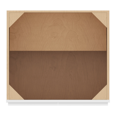 CNC Luxor White 27" W Full Height Double Door Base Cabinet