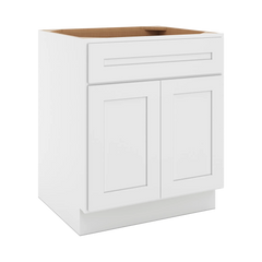 CNC Luxor 5-Piece White 27" W X 32 1/2" H  Single Drawer Double Door Base Cabinet