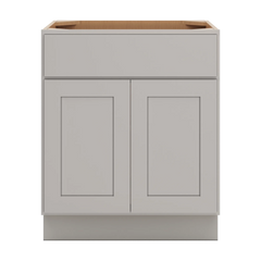 CNC Luxor Misty Grey 27" W X 32 1/2" H  Single Drawer Double Door Base Cabinet