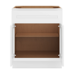 CNC Luxor 5-Piece White 27" W X 32 1/2" H  Single Drawer Double Door Base Cabinet