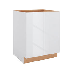 Modernform Cabinet Gloss White 27" W X 34 1/2" H X 24" D Full Height Double Door Base Cabinet