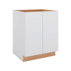 Modernform Cabinet Matte White 27" W X 34 1/2" H X 24" D Full Height Double Door Base Cabinet