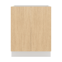 Modernform Cabinet Natural Oak 27" W X 34 1/2" H X 24" D Full Height Double Door Base Cabinet