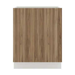 Modernform Cabinet Walnut 27" W X 34 1/2" H X 24" D Full Height Double Door Base Cabinet