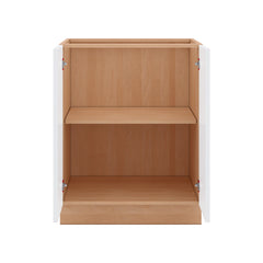 Modernform Cabinet Gloss White 27" W X 34 1/2" H X 24" D Full Height Double Door Base Cabinet