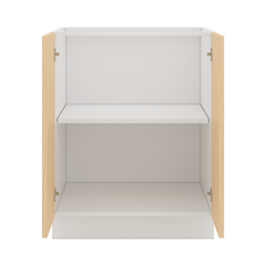 Modernform Cabinet Natural Oak 27" W X 34 1/2" H X 24" D Full Height Double Door Base Cabinet