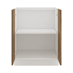 Modernform Cabinet Walnut 27" W X 34 1/2" H X 24" D Full Height Double Door Base Cabinet