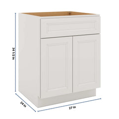 J&K Pure B5 Double Door Standard Base Cabinet - 27" W