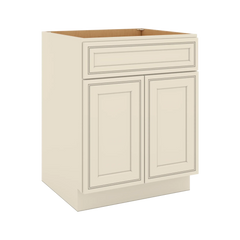 J&K Pearl Glazed H9 Double Door Standard Base Cabinet - 27" W