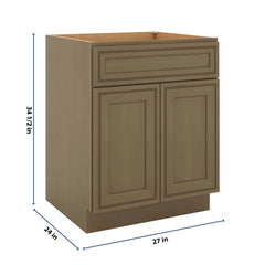 J&K Hazel H8 Double Door Standard Base Cabinet - 27" W