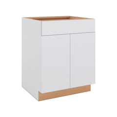 Modernform Cabinet Matte White 27" W X 34 1/2" H X 24" D Double Door Base Cabinet