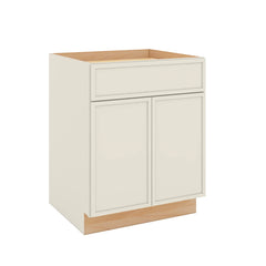 Modernform Cabinet Slim Dove White 27" W X 34 1/2" H X 24" D Double Door Base Cabinet