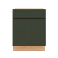 Modernform Cabinet Slim Sage Green 27" W X 34 1/2" H X 24" D Double Door Base Cabinet