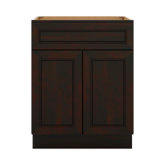 J&K Espresso K8 Double Door Standard Base Cabinet - 27" W