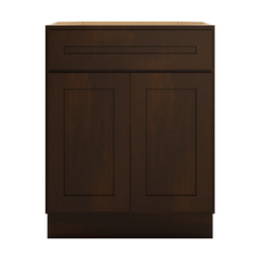 CNC Luxor Espresso 27" W 1 Drawer Double Door Base Cabinet