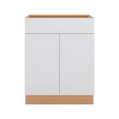 Modernform Cabinet Matte White 27" W X 34 1/2" H X 24" D Double Door Base Cabinet