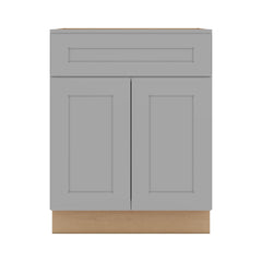 J&K Castle Grey S5 Double Door Standard Base Cabinet - 27" W